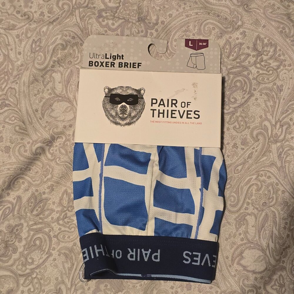 (4) Single Packs of Men's PAIR of THIEVES Boxer Briefs - Large - 34-36 - Picture 5 of 6